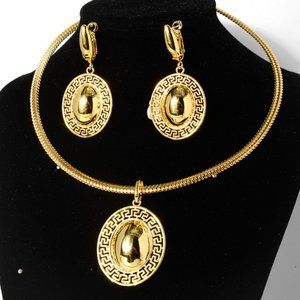Gold Plated High Fashion Jewelry Sets, Looks like real gold, A nice git,